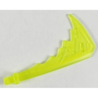Lego katana, průhledná neonově zelená (73766d TRANS-NEON GREEN)